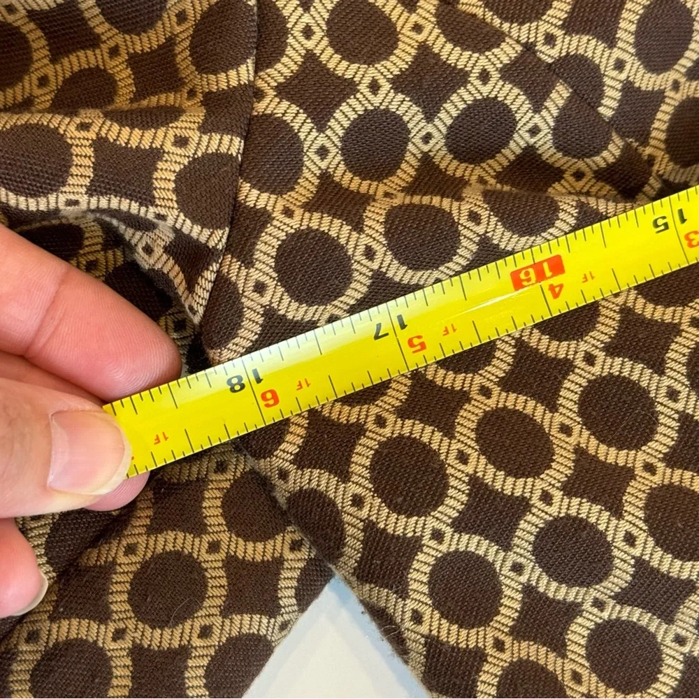 Sigrid Olsen Long Blazer Single Breasted Brown Gold Vintage - Picture 13 of 17